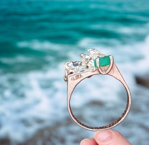 Anillo "Salpicadura de olas"