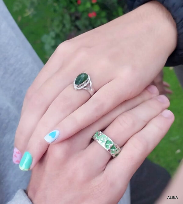 Anillo "Gota de jade" - Imagen 2