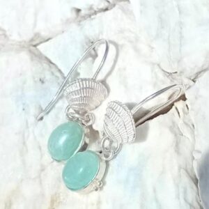 "Caracolas verde agua"