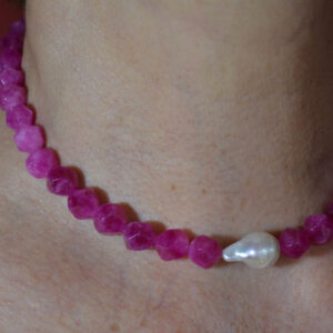 Gargantilla"Pasión de una perla"(plata925perlas/piedras)